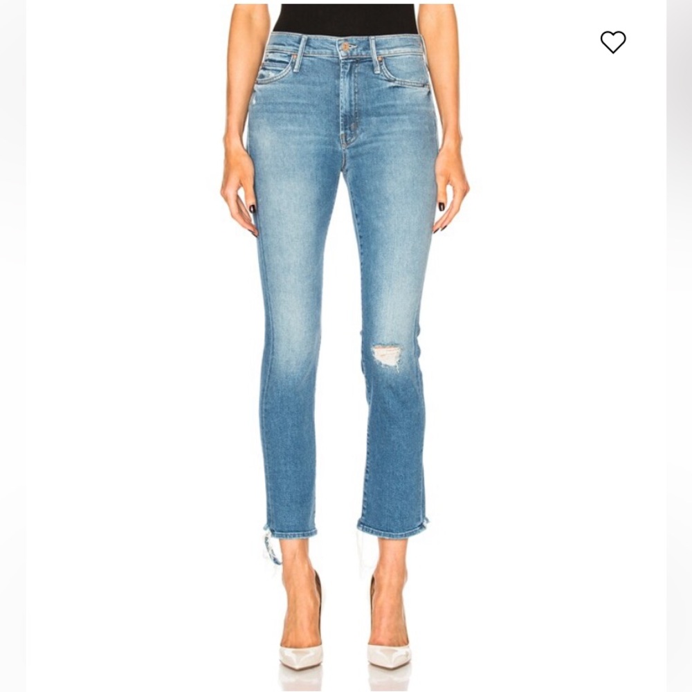 Mother High Waisted Rascal Ankle Jeans, Size 27